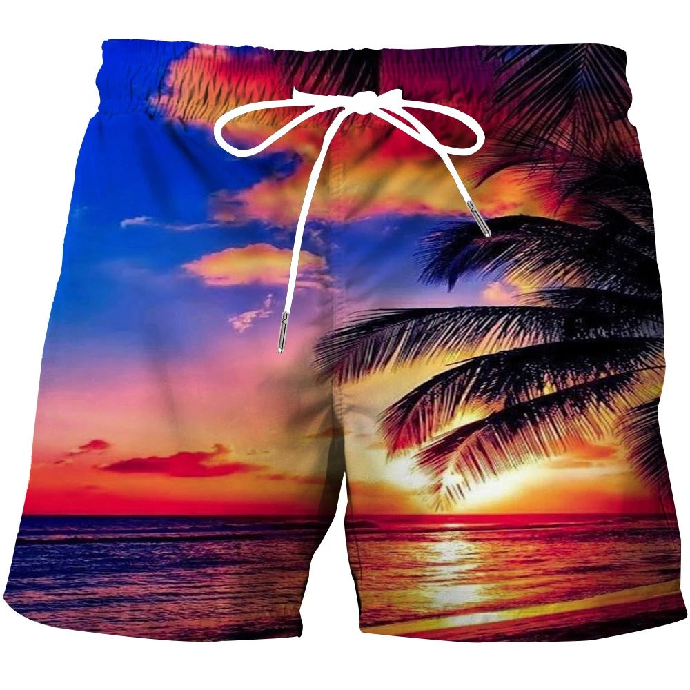 Heren 3D Patroon Shorts
