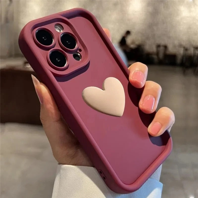 Hart Silicone Telefoonhoesje Voor iPhone