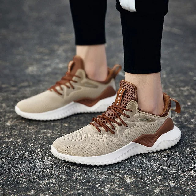 Ademende herensneakers van mesh