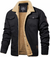 Variant image for Heren Winterjas Armygroen Sherpa-foring Waterafstotend Robuust-3