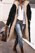 Variant image for Dames Lange Pufferjakke Zwart Pelsvoering Polyester-22