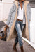Variant image for Dames Lange Pufferjakke Zwart Pelsvoering Polyester-1