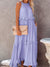 Dames Lange Jurk Elegante Snit Polyester Katoenmix 5