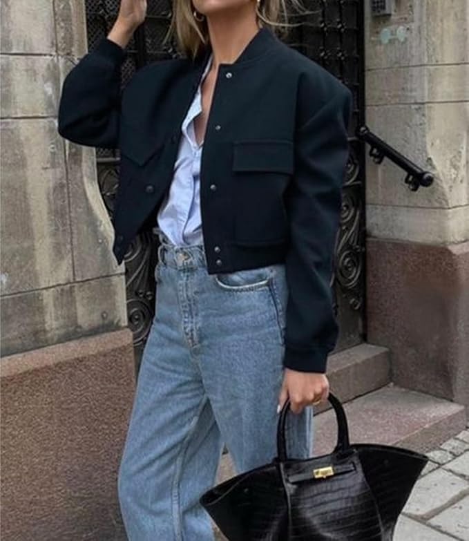 Varsity-bomberjack voor dames