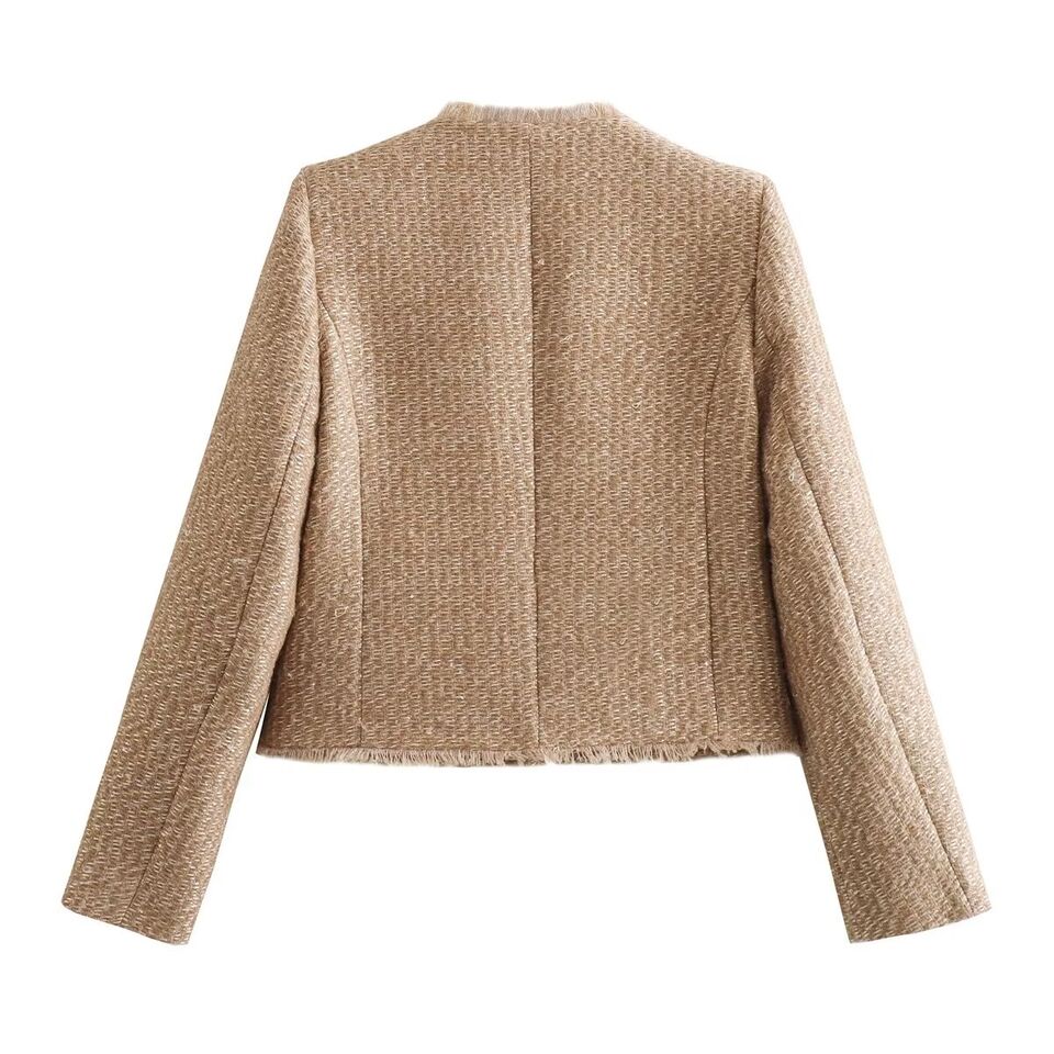 Cropped tweedjack voor dames