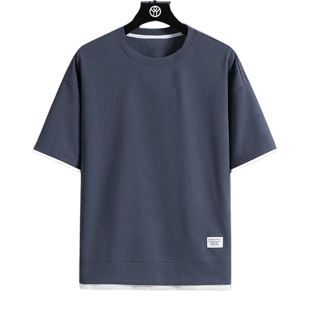 Heren Premium Wafel T-shirt