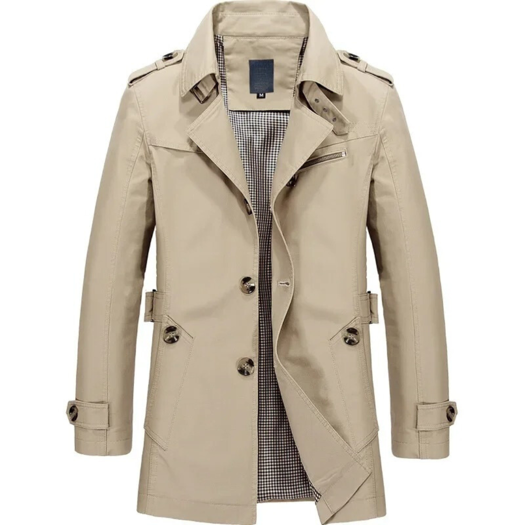 Winterjas Windjack heren Trenchcoat