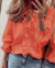 Variant image for Dames Blouse V-hals Ruches Ademend Polyester-33