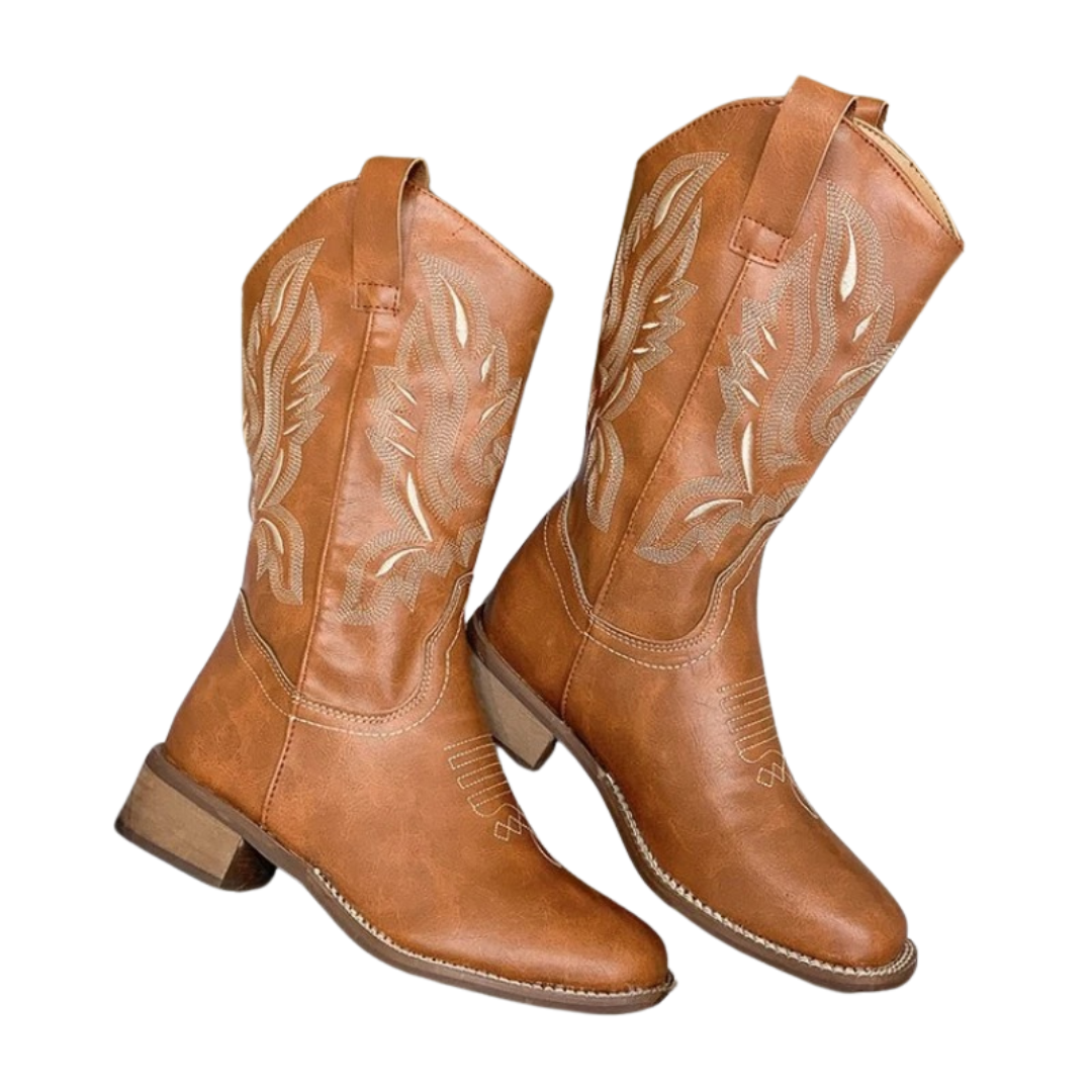 Vrouwen Vintage Borduurwerk Cowboylaarzen