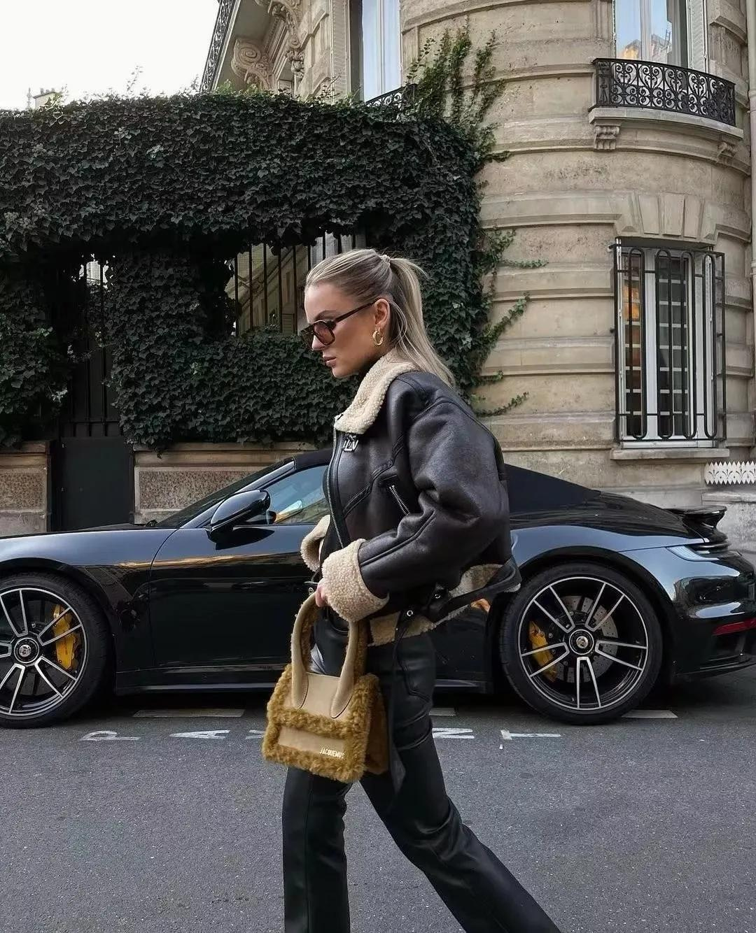 Damesjas Vintage Riemzoom