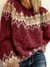 Gebreide trui met jacquardprint voor dames