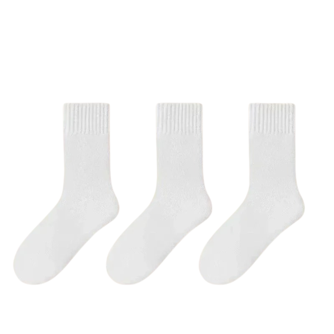 3 paar dikke wollen damessokken