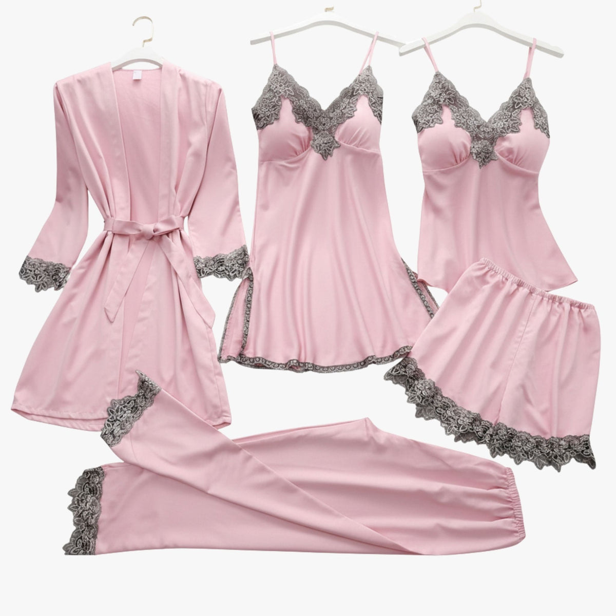 Zachte Zijde-look Stijl Pyjamaset