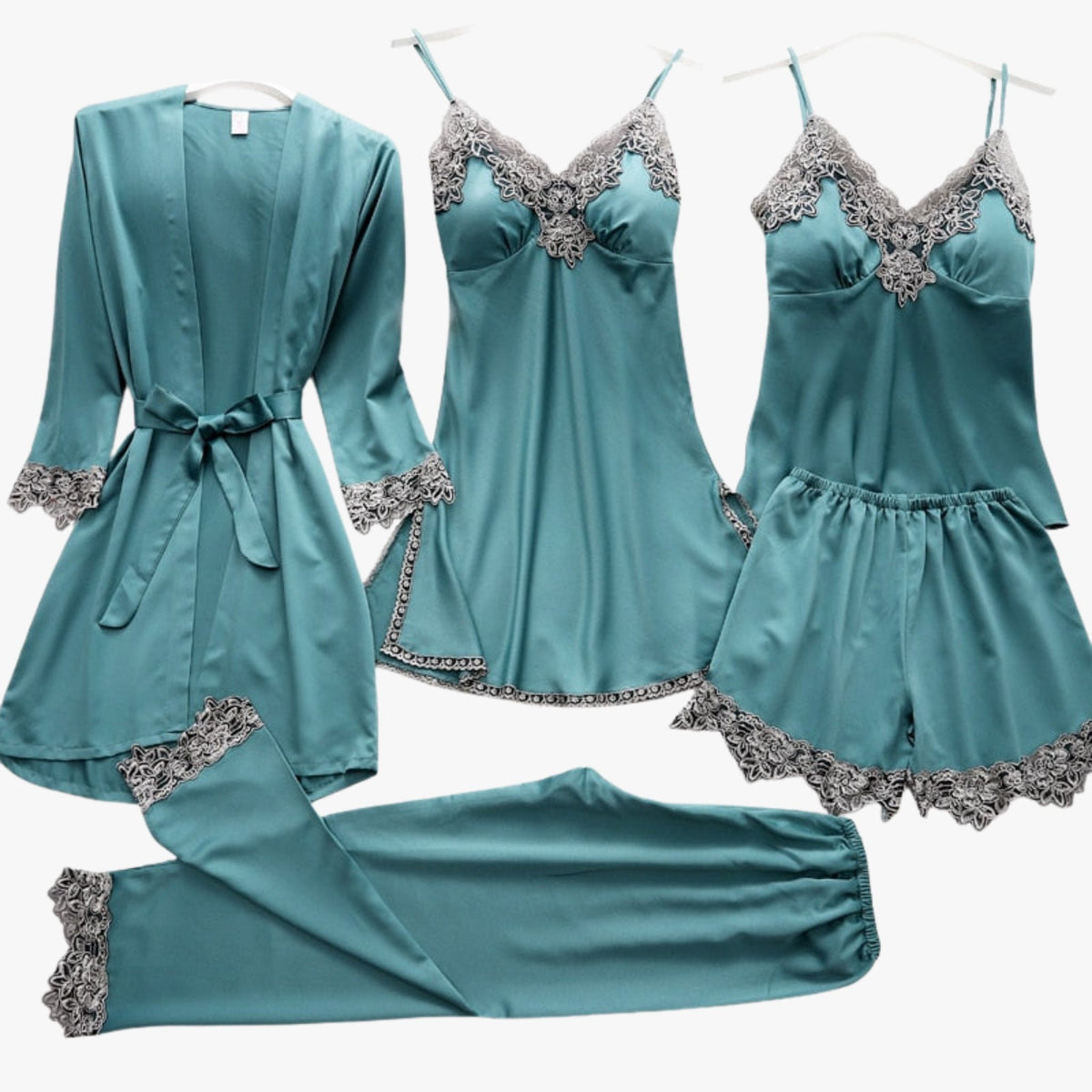 Zachte Zijde-look Stijl Pyjamaset