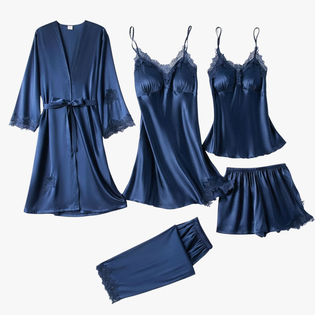 Zachte Zijde-look Stijl Pyjamaset