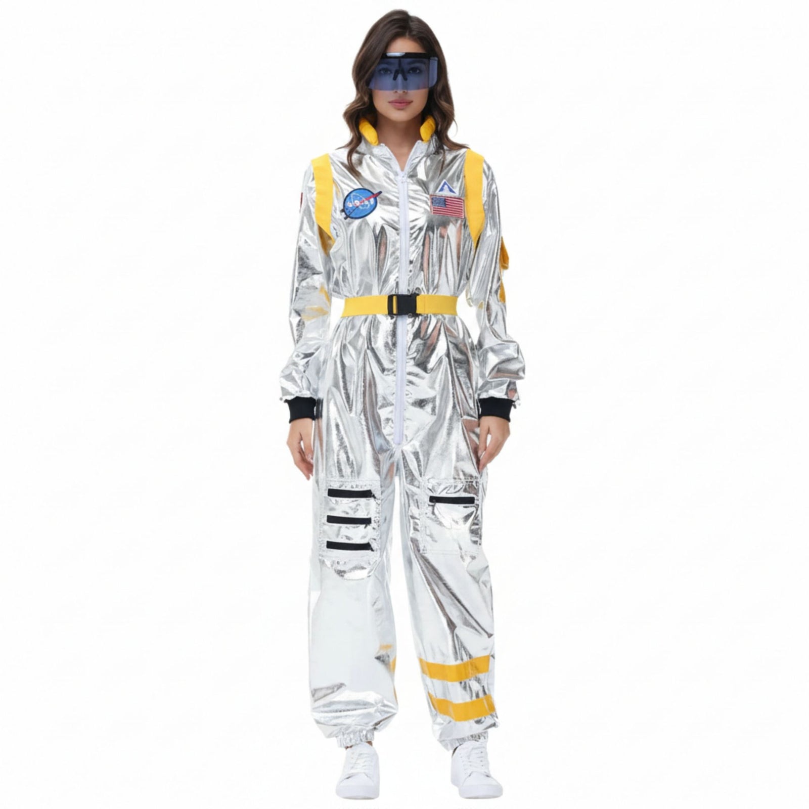 Zilveren Astronauten Kostuum voor Halloween en Themafeesten