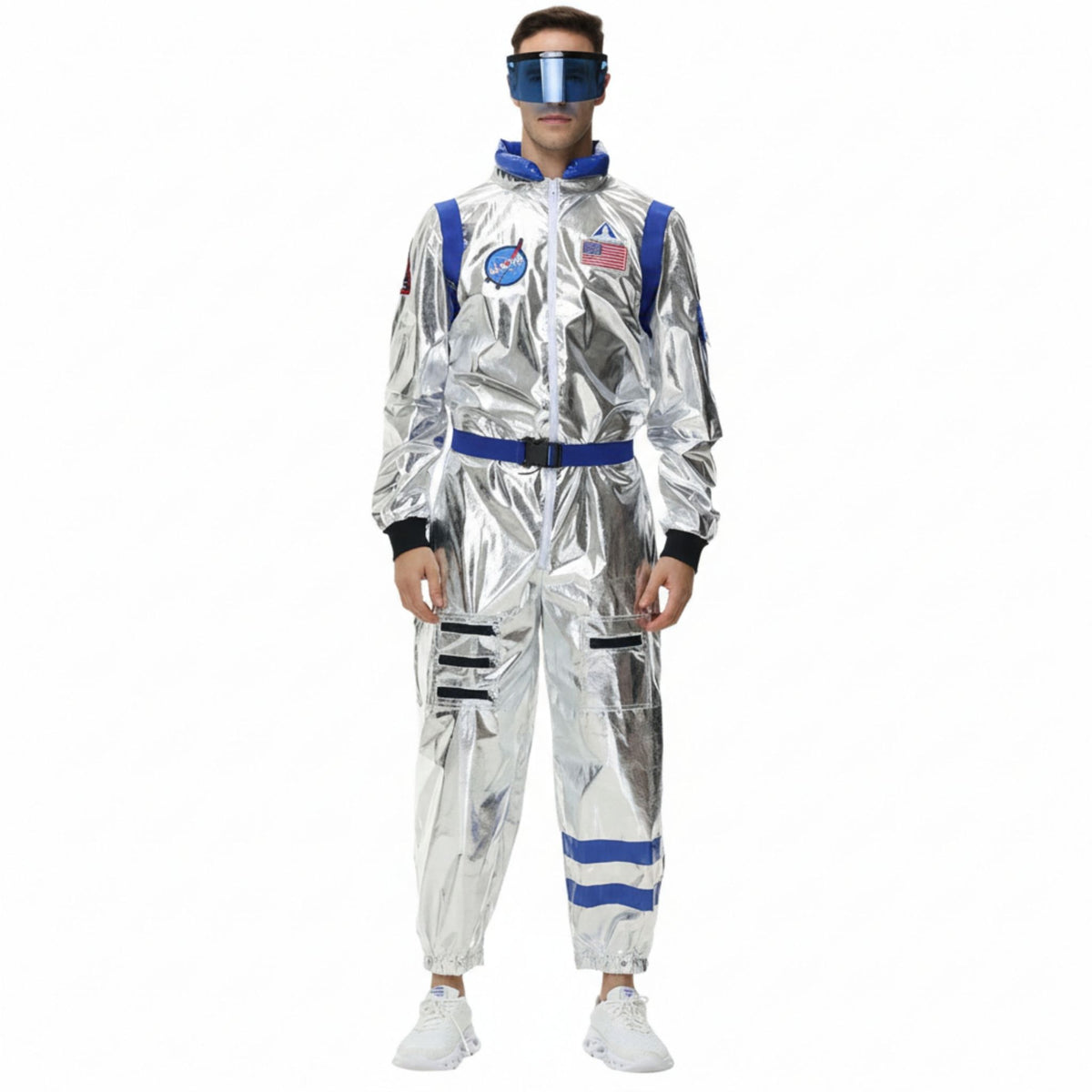Zilveren Astronauten Kostuum voor Halloween en Themafeesten