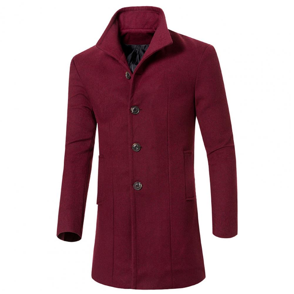 Heren Trench Coat met opstaande kraag