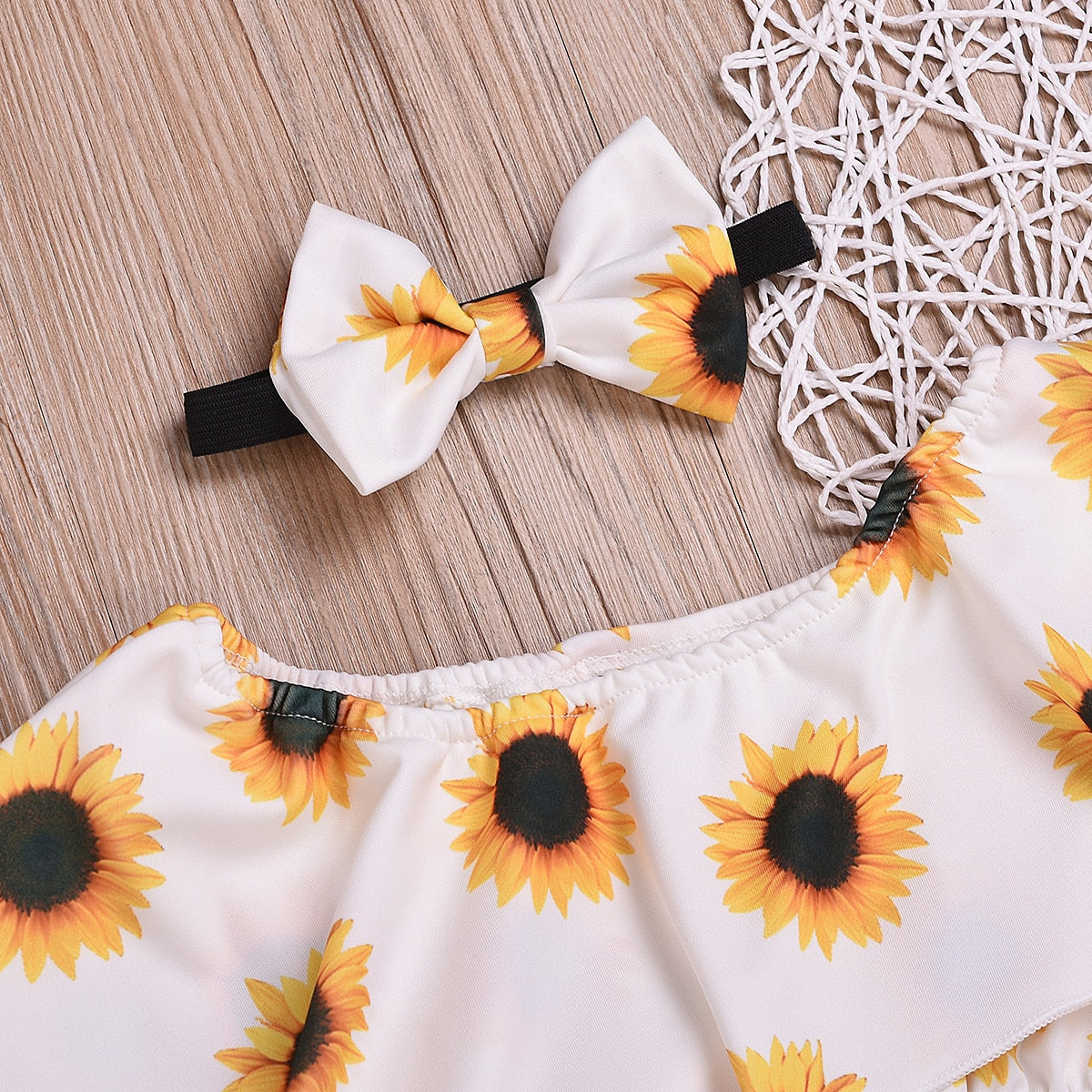 Zonnebloemenoutfit voor kinderen