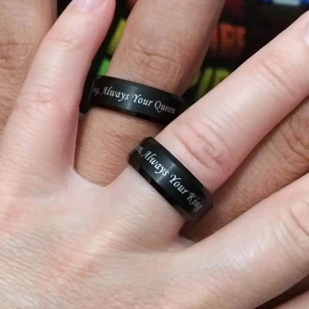 Zwarte Promise Ring