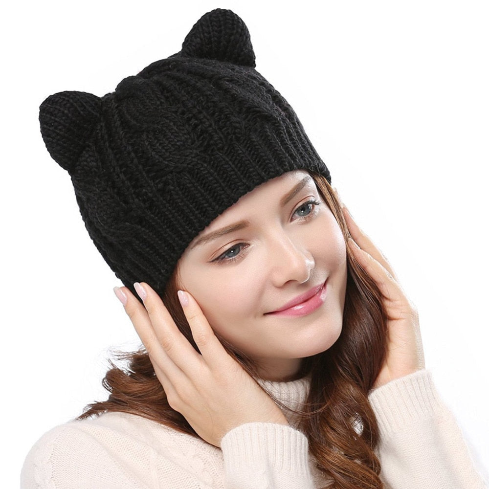 Kattenoor muts