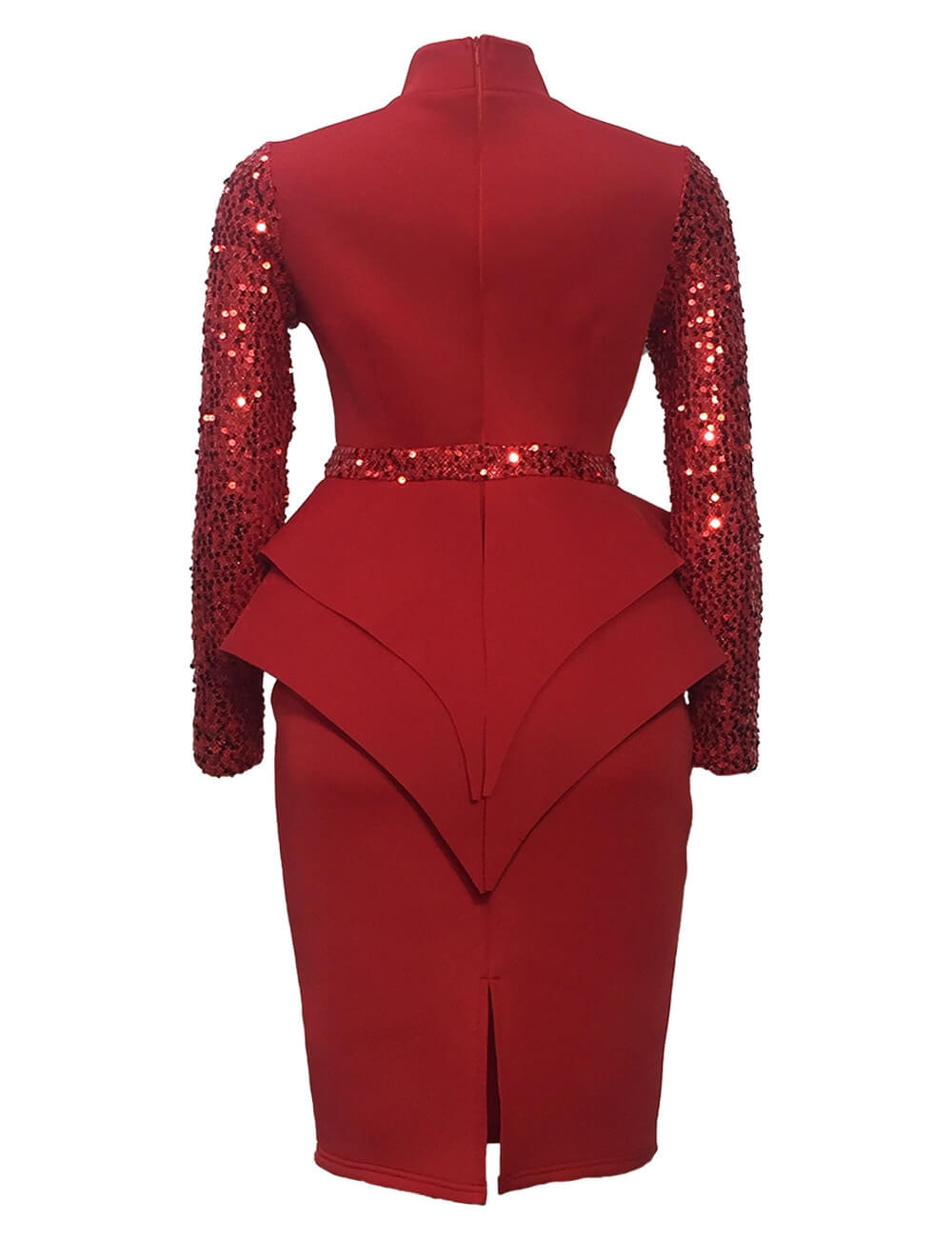 Midi Bodycon Jurk met Pailletten