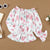 Bloemen Blouse met Ruches Mouwen