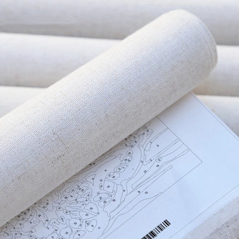 Groene boom verf op nummertjes kit