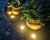 8 LED's buiten zonne-schijf licht