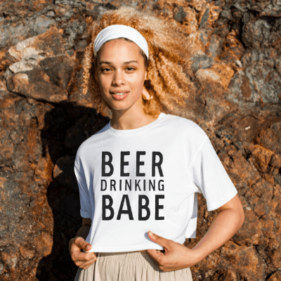 Bierdrinkende Babe T-shirt