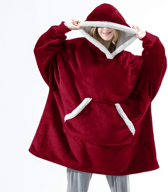 Furry Hoodie Deken