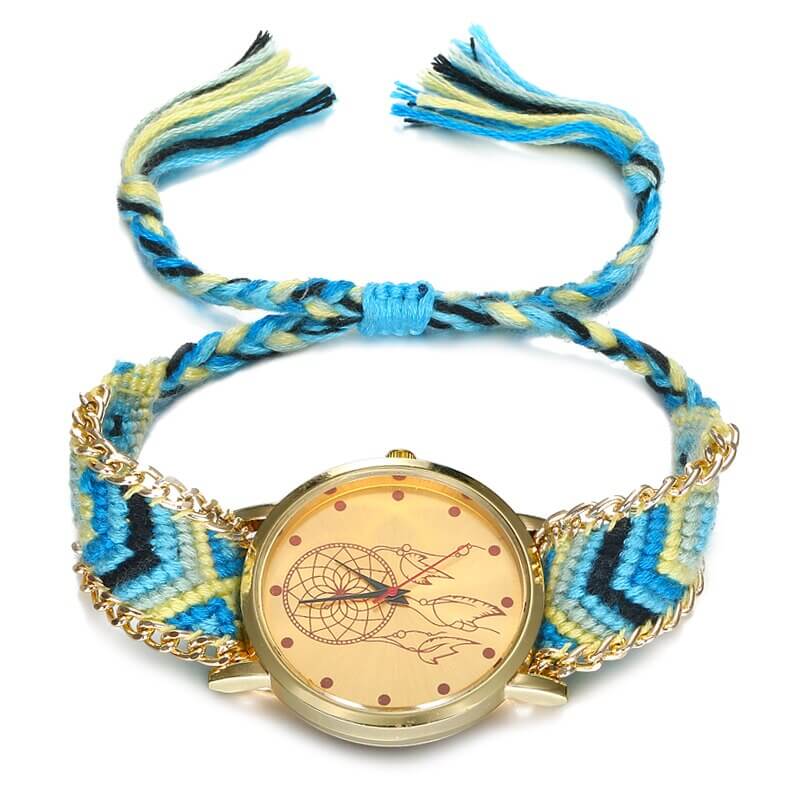 Geweven dromenvanger horloge