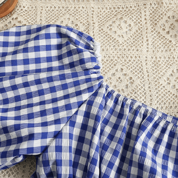 Vierkante Kraag Jurk Voor Vrouwen