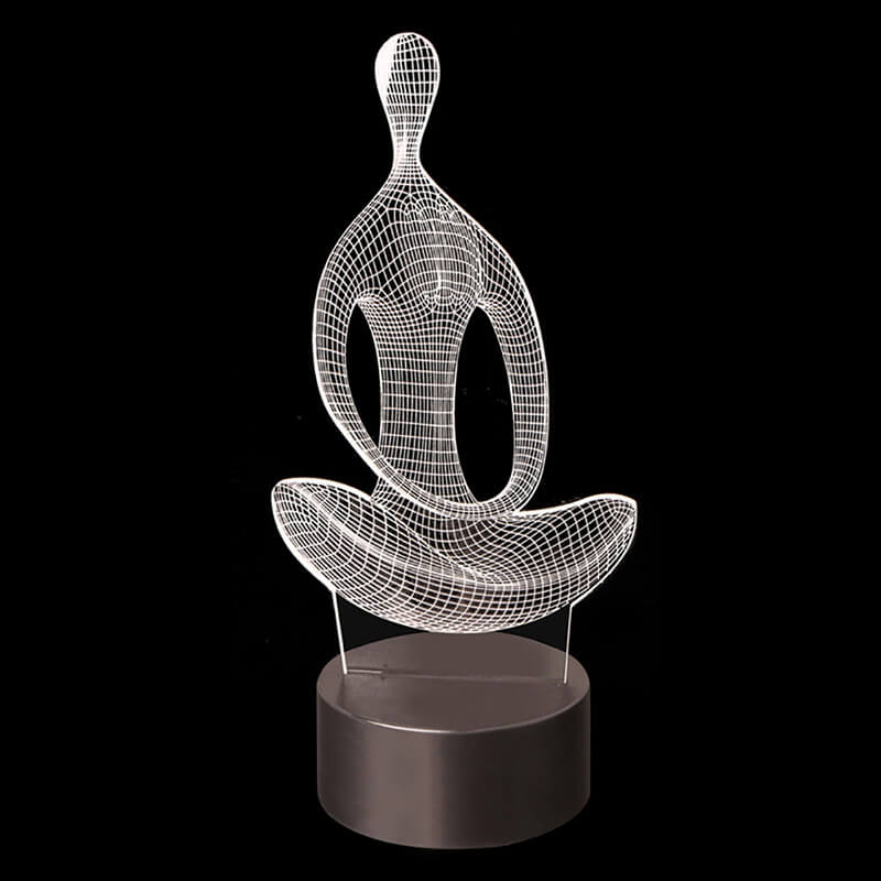Yoga 3D Illusie Lamp