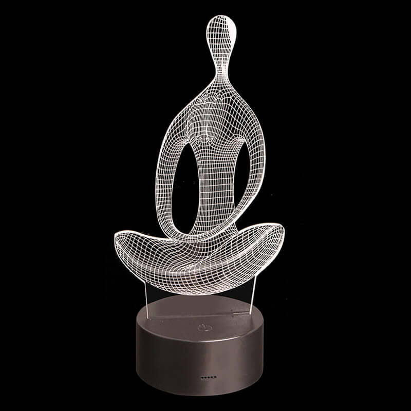 Yoga 3D Illusie Lamp