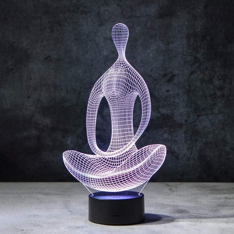 Yoga 3D Illusie Lamp