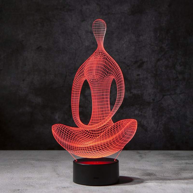 Yoga 3D Illusie Lamp