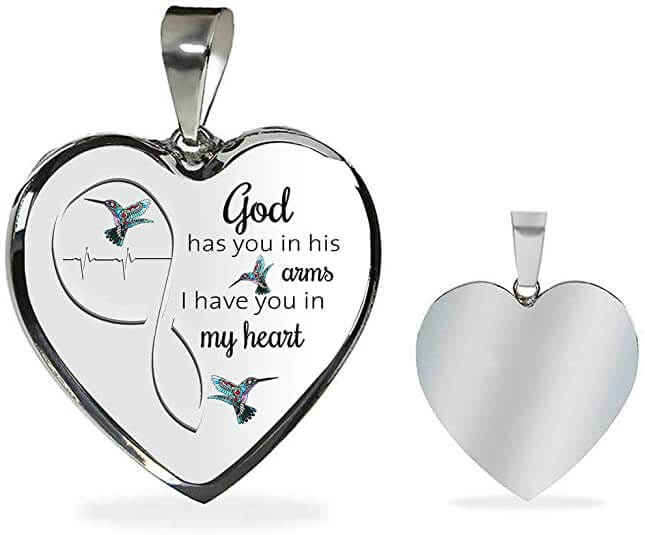 God Heeft je In Zijn Armen Kolibrie Ketting