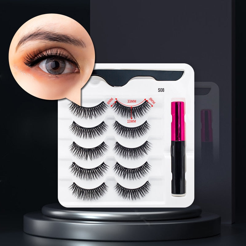 Magnetische Valse Wimpers en Eyeliner Set