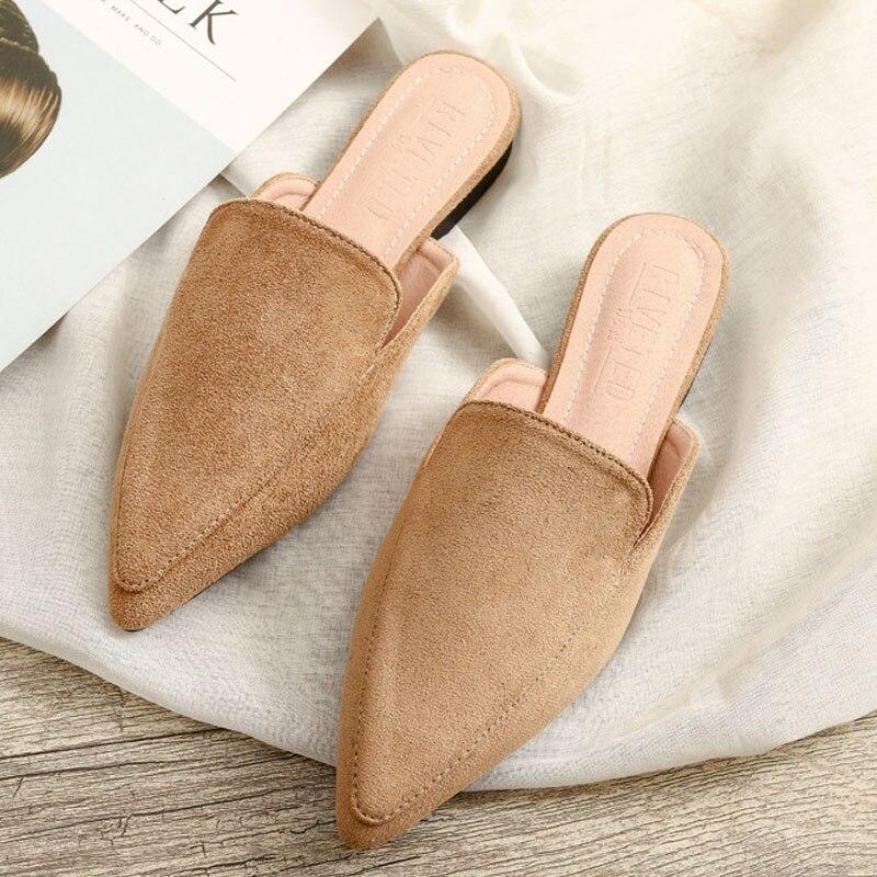 Vrouwentule van puntig namaak suède