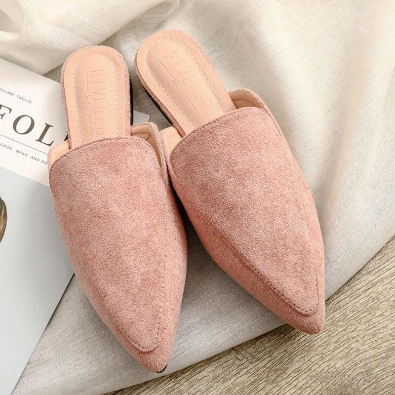 Vrouwentule van puntig namaak suède