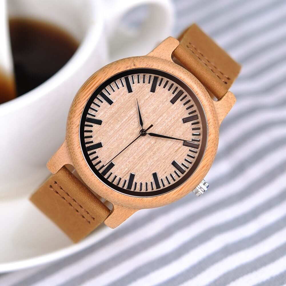 Houten horloge