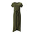 Korte Mouw Ronde Hals Maxi Jurk