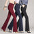 Slanke Uitlopende High Waist Broek