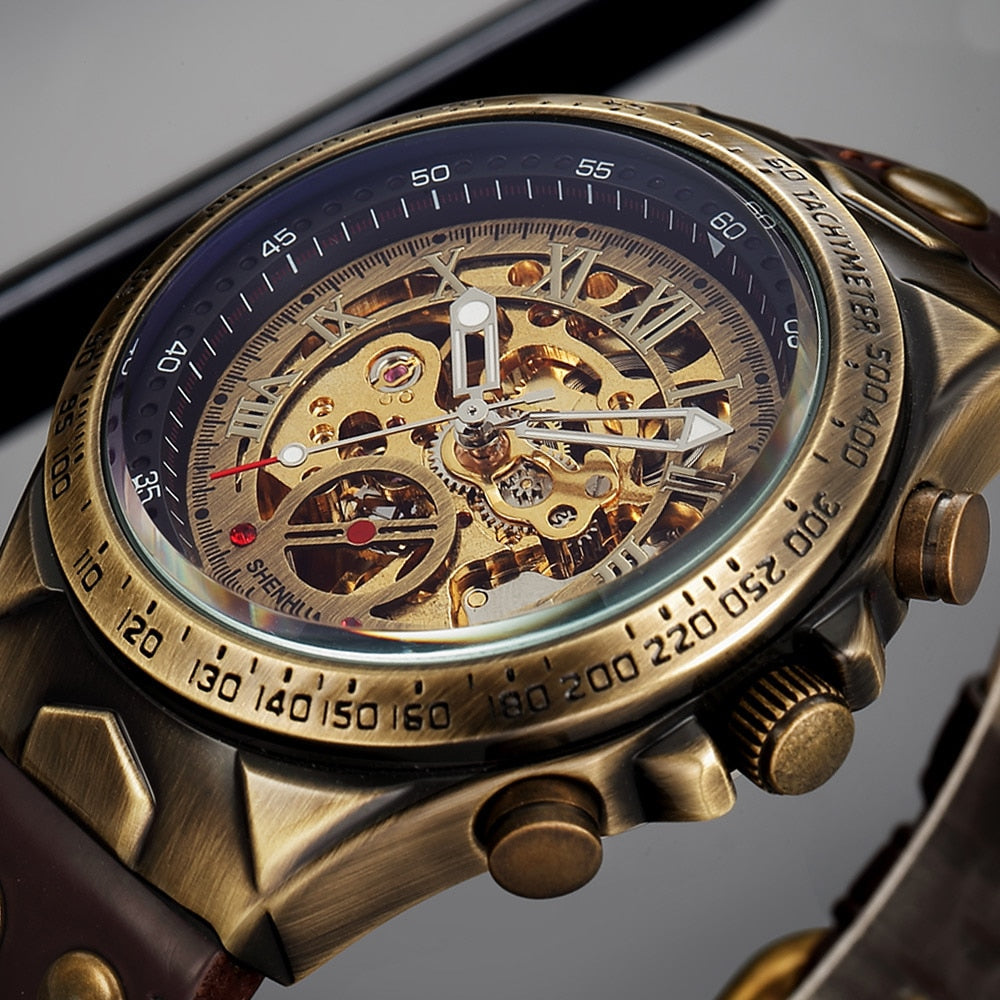 Steampunk Vintage Skelet Horloge
