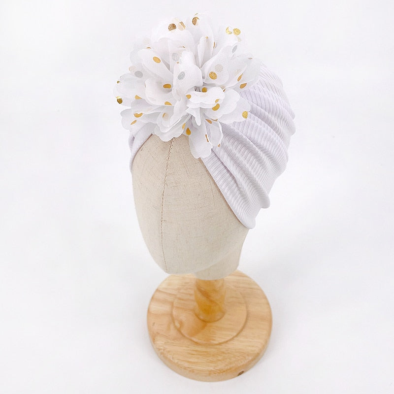 Ruche Top Baby Tulband Muts