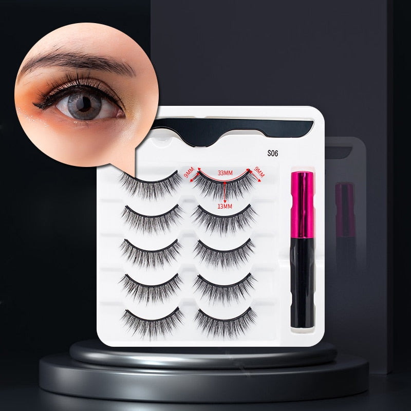 Magnetische Valse Wimpers en Eyeliner Set