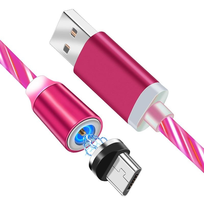 iGlow Gloeiende LED Magnetische 3 in 1 USB Oplaadkabel