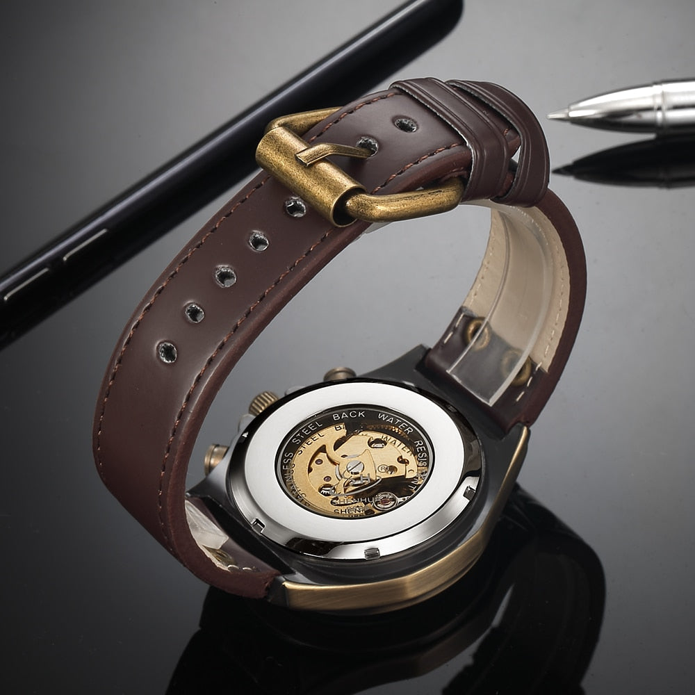Steampunk Vintage Skelet Horloge