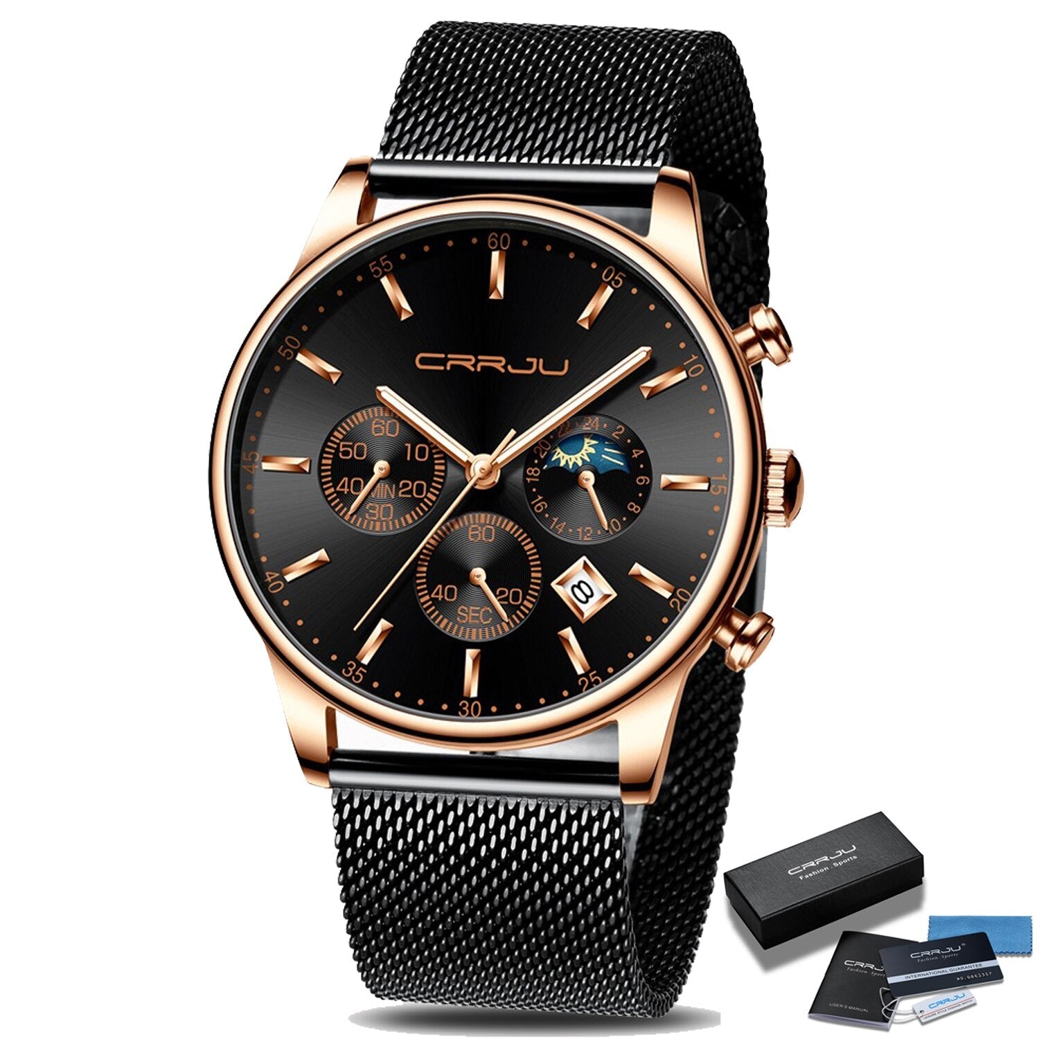 Chronograaf Mesh Belt Herenhorloge